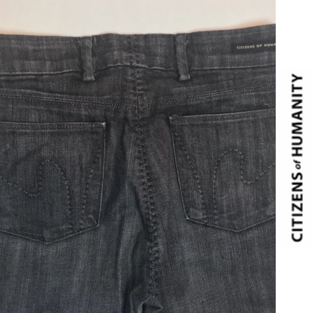 Citizens of Humanity Stretch Wide Leg Indigo Jeans